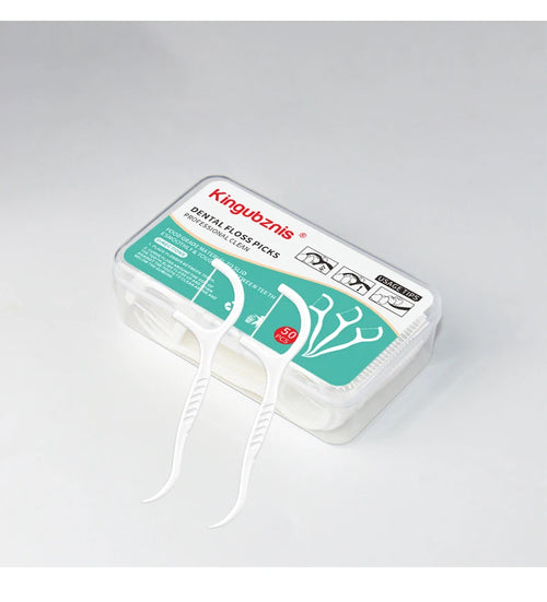 50/500pcs Dental Floss Minty Toothpicks