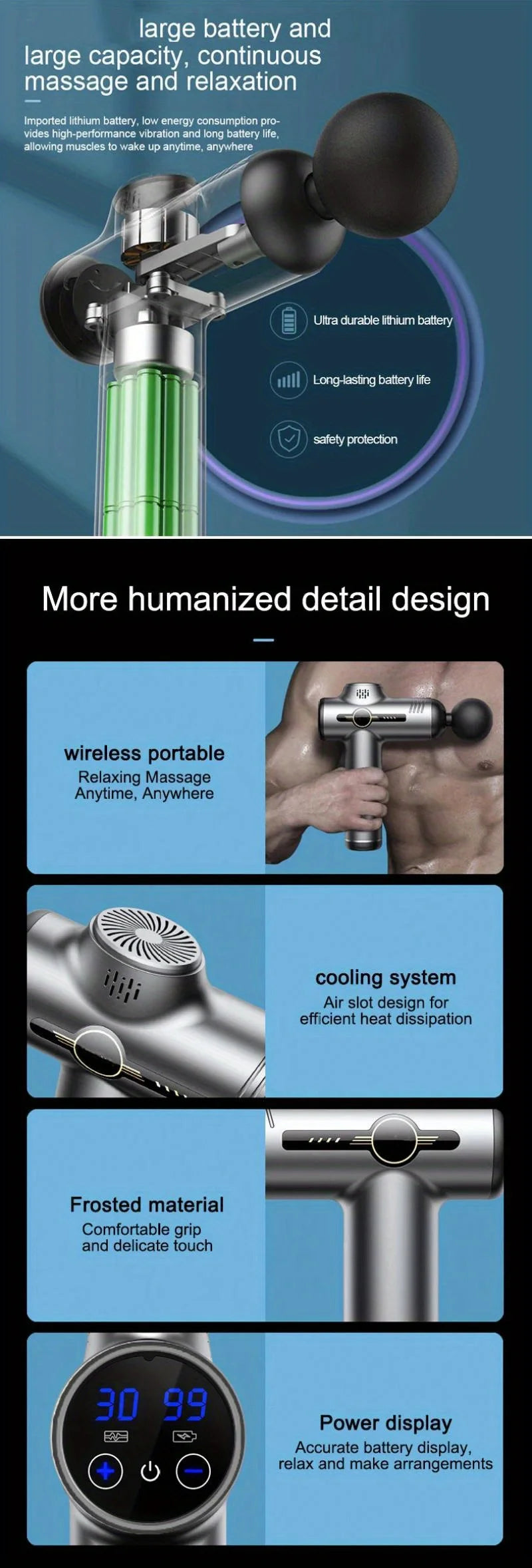 99 Level Massage Gun Deep Muscle Relaxation