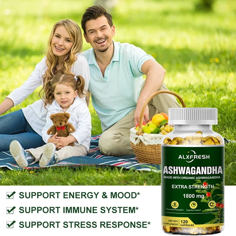 Organic Ashwagandha Root Extract 1800mg