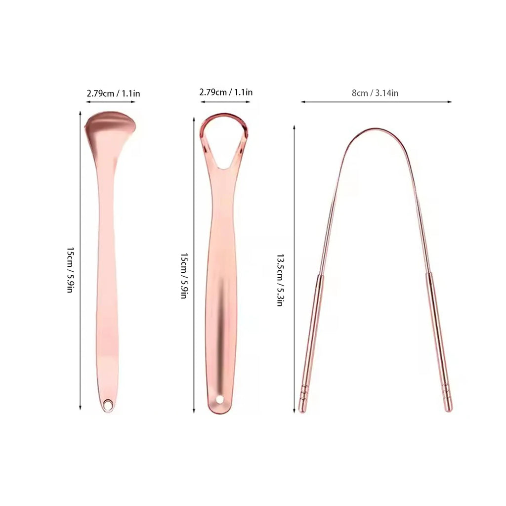1/2/3/4pcs Stainless Steel tongue scraper