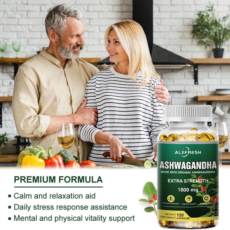 Organic Ashwagandha Root Extract 1800mg