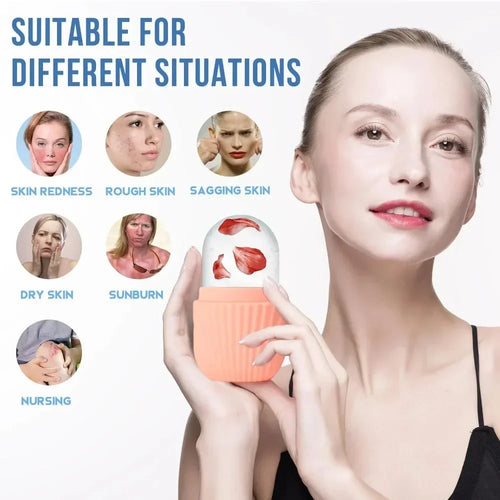 1/3PCS Ice Face Roller            Stainless Steel Gua Sha