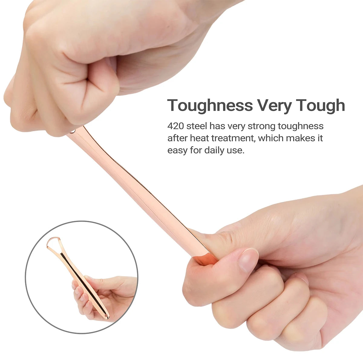 1/2/3/4pcs Stainless Steel tongue scraper