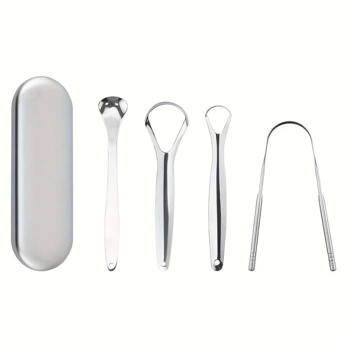 1/2/3/4pcs Stainless Steel tongue scraper