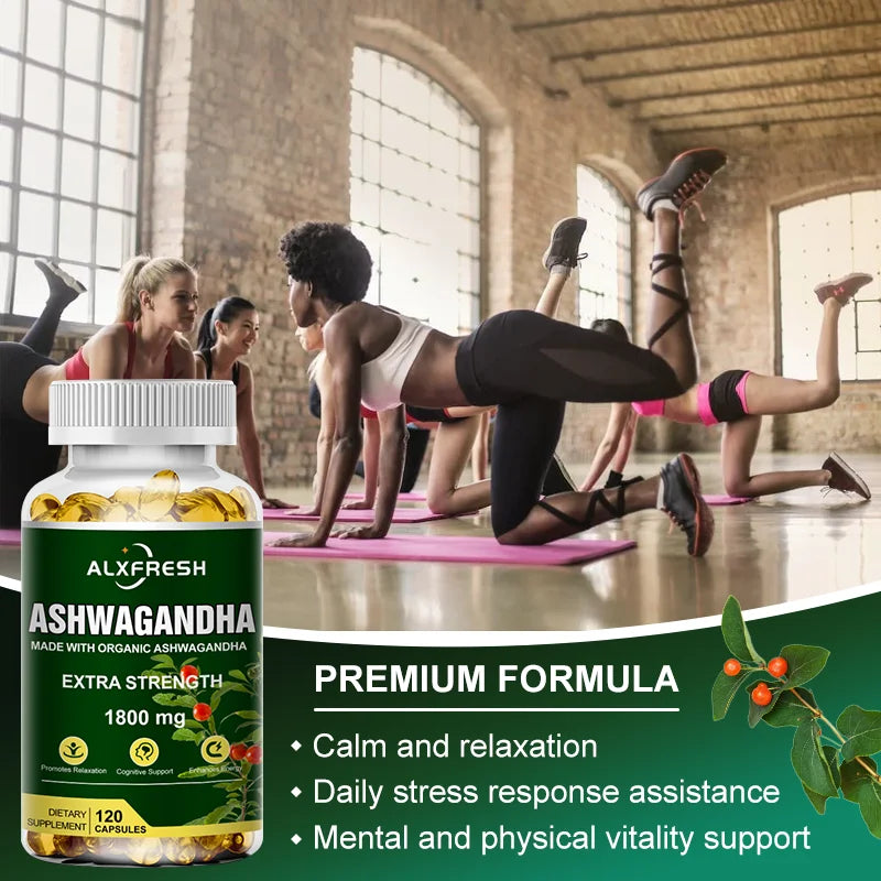Organic Ashwagandha Root Extract 1800mg