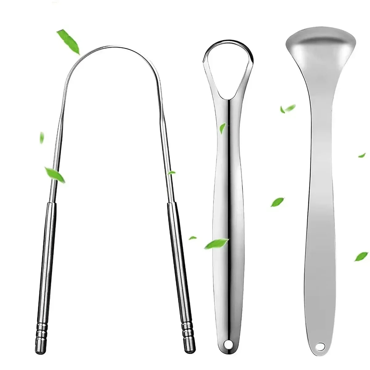 1/2/3/4pcs Stainless Steel tongue scraper