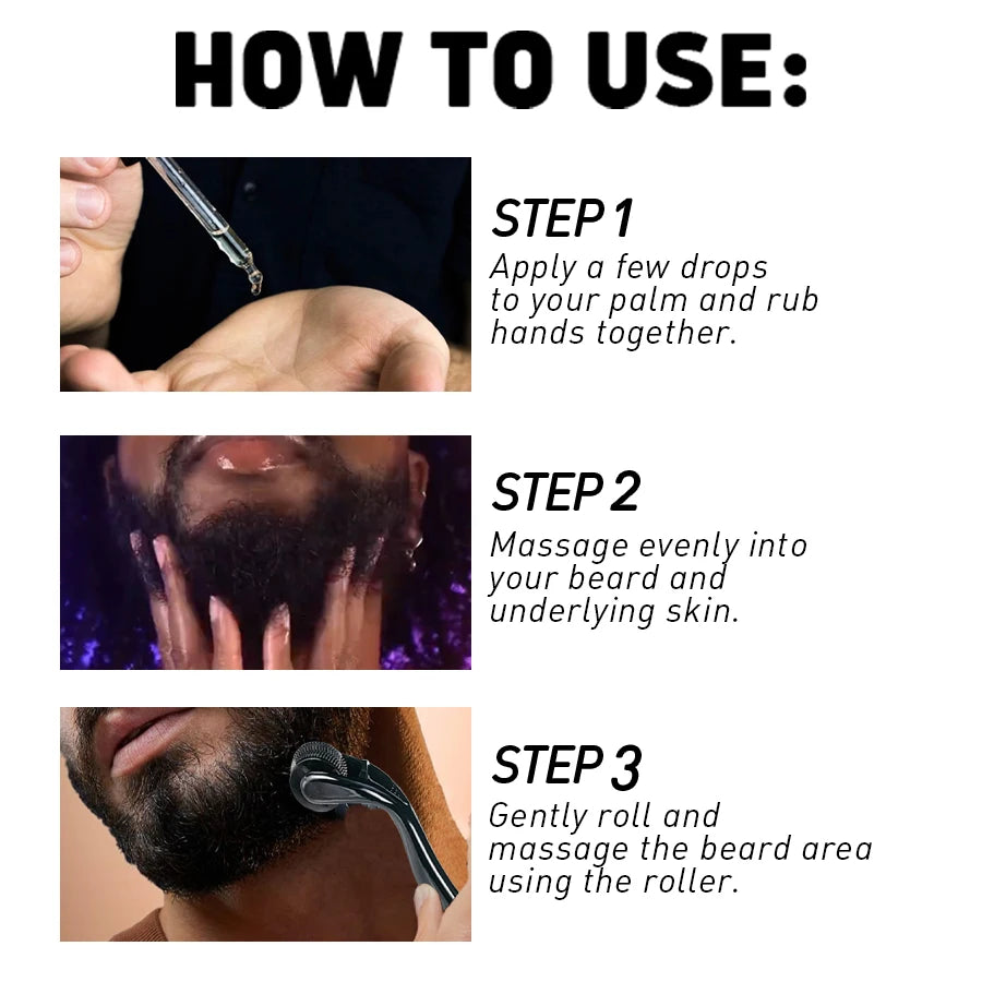 Natural Shea Beard Oil Soften            + free dermaroller