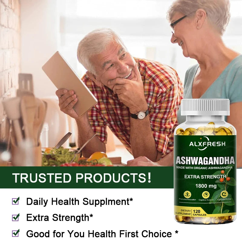 Organic Ashwagandha Root Extract 1800mg
